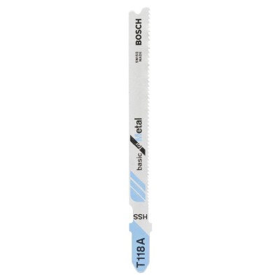 Bosch - Ekonomik Seri Metal İçin T 118 A Dekupaj Testeresi Bıçağı - 5'Li Paket