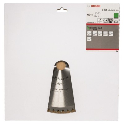 Bosch - Optiline Serisi Ahşap için Daire Testere Bıçağı 305*30 mm 60 Diş
