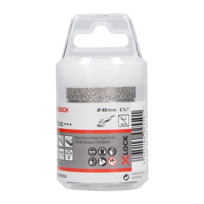 Bosch - X-LOCK - Best Serisi, Taşlama İçin Seramik Kuru Elmas Delici 40*35 mm