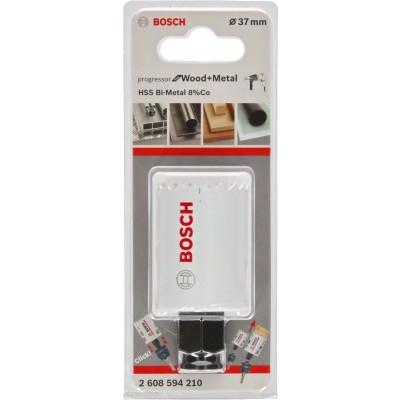 Bosch - Yeni Progressor Serisi Ahşap ve Metal için Delik Açma Testeresi (Panç) 37 mm