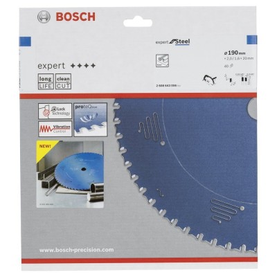 Bosch - Expert Serisi Metal için Daire Testere Bıçağı 190*20 mm 40 Diş