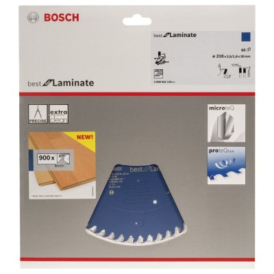 Bosch - Best Serisi Laminant için Daire Testere Bıçağı 216*30 mm 60 Diş