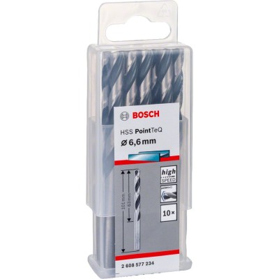 Bosch - HSS-PointeQ Metal Matkap Ucu 6,6 mm 10'lu