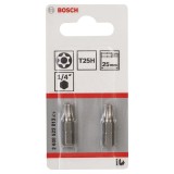 Bosch - Extra Hard Serisi Security-Torx® Vidalama Ucu T25H*25 mm 2li