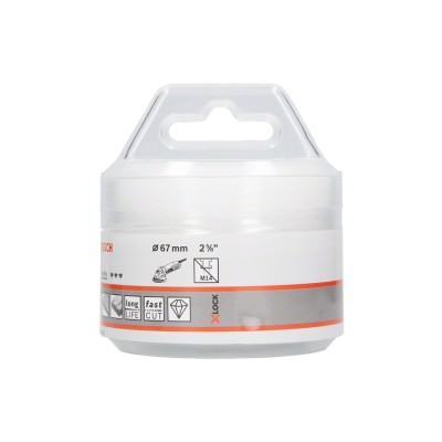 Bosch - X-LOCK - Best Serisi, Taşlama İçin Seramik Kuru Elmas Delici 67*35 mm
