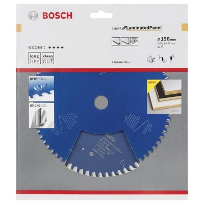 Bosch - Expert Serisi Lamine Panel için Daire Testere Bıçağı 190*30 mm 60 Diş