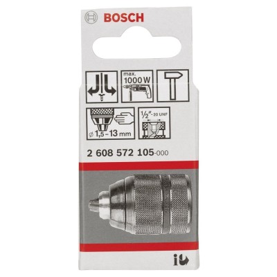 Bosch - 1,5-13 mm - 1/2''-20 Anahtarsız Mandren