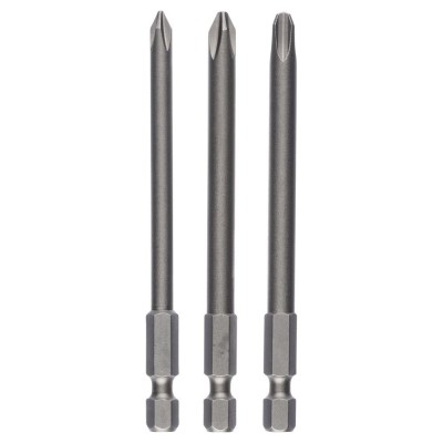 Bosch - 3 Parçalı Extra Hard Serisi Vidalama Ucu Seti PH1/2/3*152 mm