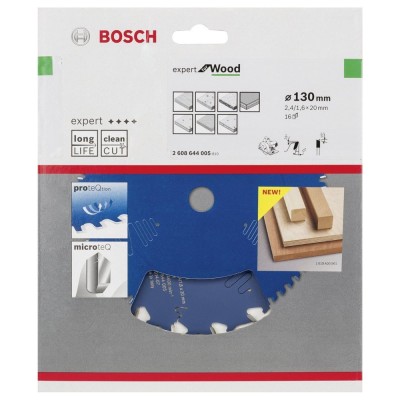 Bosch - Expert Serisi Ahşap için Daire Testere Bıçağı 130*20 mm 16 Diş