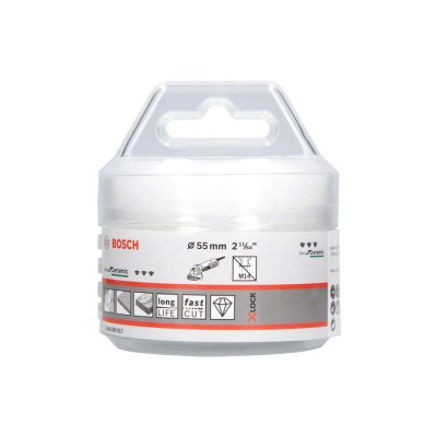 Bosch - X-LOCK - Best Serisi, Taşlama İçin Seramik Kuru Elmas Delici 55*35 mm