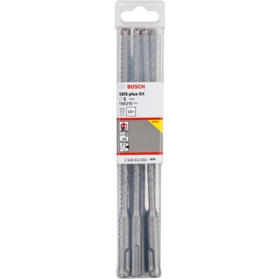 Bosch - SDS-Plus-5X Serisi Kırıcı Delici Matkap Ucu 6*210 mm 10'lu