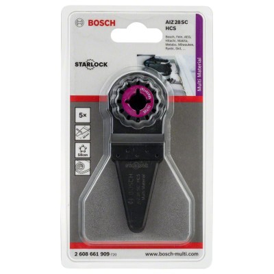 Bosch - Starlock - AIZ 28 SC - HCS Universal Derz ve Macun Kesici Bıçak 5'li