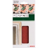 Bosch - Titreşimli Zımpara Kağıdı 10'lu Set, 93 x 185 mm 60/120/180 Kum 8 Delik