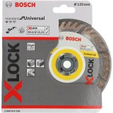 Bosch - X-LOCK - Standard Seri Genel Yapı Malzemeleri İçin Elmas Kesme Diski 125 mm