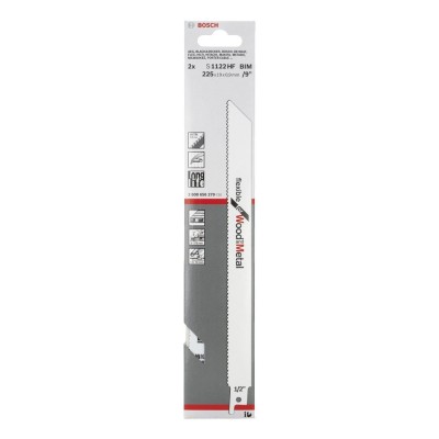 Bosch - Flexible Serisi Ahşap Ve Metal için Panter Testere Bıçağı S 1122 HF - 2'li
