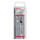 Bosch - Kademeli Artan Dişli Serisi Ahşap İçin T 234 X Dekupaj Testeresi Bıçağı - 25'Li Paket