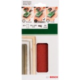 Bosch - Titreşimli Zımpara Kağıdı 10'lu, 93 x 185 mm 80 Kum 8 Delik
