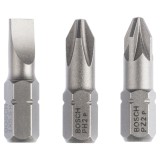 Bosch - 3 Parçalı Extra Hard Serisi Vidalama Ucu Seti PH2/PZ2/SL1,0*25 mm