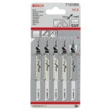 Bosch - Temiz Kesim Serisi Ahşap İçin T 101 BR Dekupaj Testeresi Bıçağı - 5'Li Paket