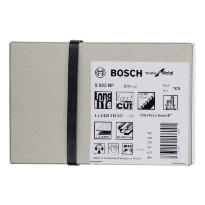 Bosch - Flexible Serisi Metal için Panter Testere Bıçağı S 922 BF - 100'lü