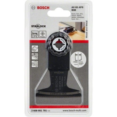 Bosch - Starlock - AII 65 APB - BIM Ahşap ve Metal İçin Daldırmalı Testere Bıçağı 1'li