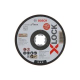 Bosch - X-LOCK - 125*1,6 mm Standard Seri Düz Inox (Paslanmaz Çelik) Kesme Diski (Taş)