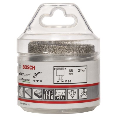 Bosch - Best Serisi, Taşlama İçin Seramik Kuru Elmas Delici 68*35 mm