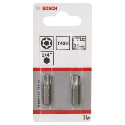Bosch - Extra Hard Serisi Security-Torx® Vidalama Ucu T40H*25 mm 2li