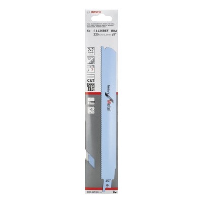 Bosch - Heavy Serisi Metal için Panter Testere Bıçağı S 1126 BEF - 5'li