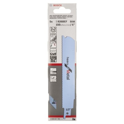 Bosch - Heavy Serisi Metal için Panter Testere Bıçağı S 926 BEF - 5'li