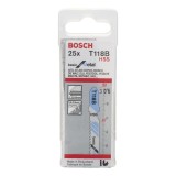 Bosch - Ekonomik Seri Metal İçin T 118 B Dekupaj Testeresi Bıçağı - 25'Li Paket