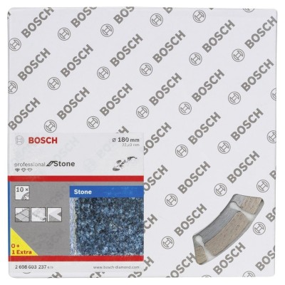 Bosch - Standard Seri Taş İçin, 9+1 Elmas Kesme Diski Set 180 mm