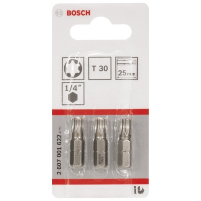 Bosch - Extra Hard Serisi Vidalama Ucu T30*25 mm 3'lü