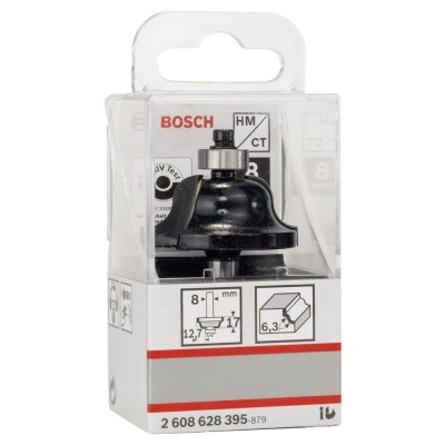 Bosch - Standard Seri Ahşap İçin Çift Oluklu Sert Metal Kenar Biçimlendirme Frezesi 8*12,7*61mm