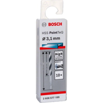 Bosch - HSS-PointeQ Metal Matkap Ucu 3,1 mm 10'lu