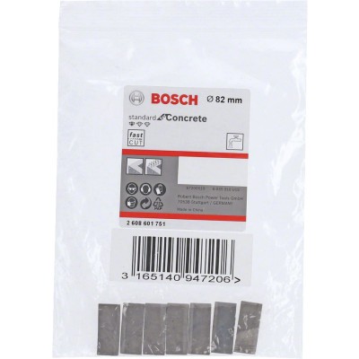 Bosch - Standard Seri Sulu Elmas Karot Ucu Segmanı 82mm 1 1/4'' 7'li