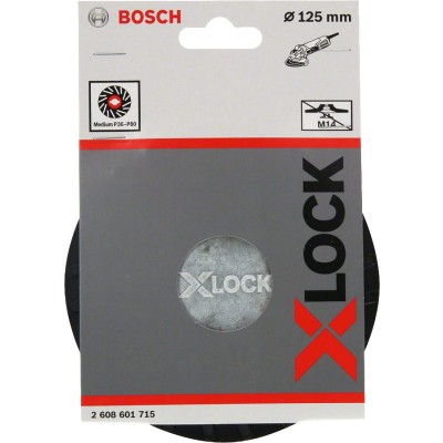 Bosch - X-LOCK - 125 mm Fiber Disk Orta Sertlikte Taban