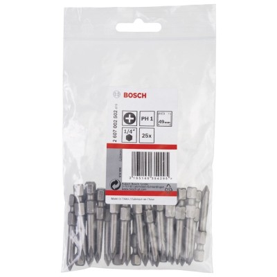 Bosch - Extra Hard Serisi Vidalama Ucu PH1*49 mm 25'li