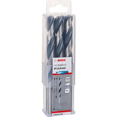 Bosch - HSS-PointeQ Metal Matkap Ucu 12,6 mm 5'li