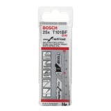 Bosch - Temiz Kesim Serisi Sert Ahşap İçin T 101 BF Dekupaj Testeresi Bıçağı - 25'Li Paket