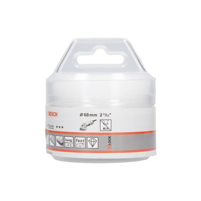 Bosch - X-LOCK - Best Serisi, Taşlama İçin Seramik Kuru Elmas Delici 68*35 mm