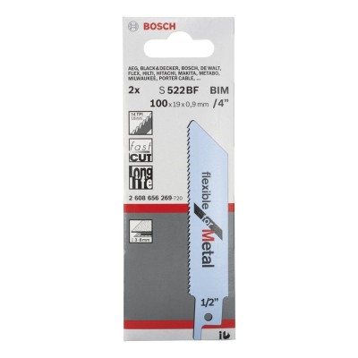 Bosch - Flexible Serisi Metal için Panter Testere Bıçağı S 522 BF - 2'li