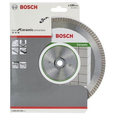 Bosch - Best Serisi Seramik İçin, Extra Temiz Kesim Turbo Segman  Elmas Kesme Diski 180 mm