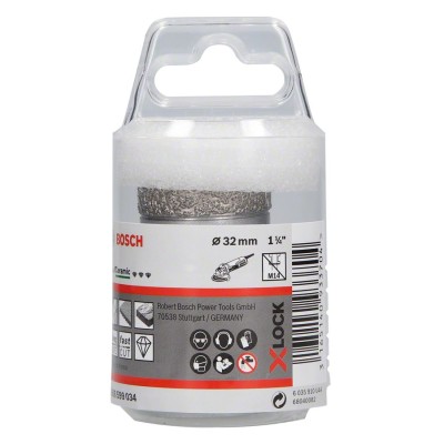 Bosch - X-LOCK - Best Serisi, Taşlama İçin Seramik Kuru Elmas Delici 32*35 mm