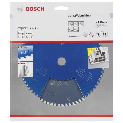 Bosch - Expert Serisi Alüminyum için Daire Testere Bıçağı 210*30 mm 72 Diş
