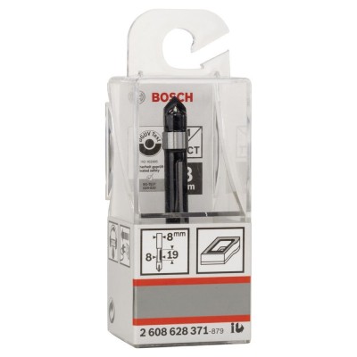 Bosch - Standard Seri Ahşap İçin Sert Metal Oluk Freze 8*8*66 mm