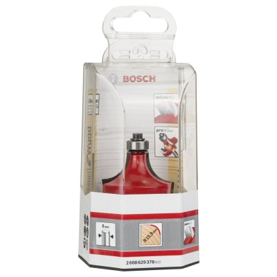 Bosch - Expert Serisi Ahşap İçin Çift Oluklu, Sert Metal Bilye Yataklı Yuvarlama Frezesi 8*15,90*64mm