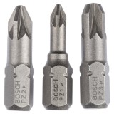 Bosch - 3 Parçalı Extra Hard Serisi Vidalama Ucu Seti PZ1/2/3*25 mm