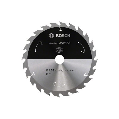 Bosch - Standard for Serisi Ahşap için Akülü Daire Testere Bıçağı 165*20 mm 24 Diş