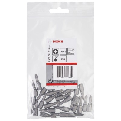 Bosch - Extra Hard Serisi Vidalama Ucu PH1*25 mm 25'li